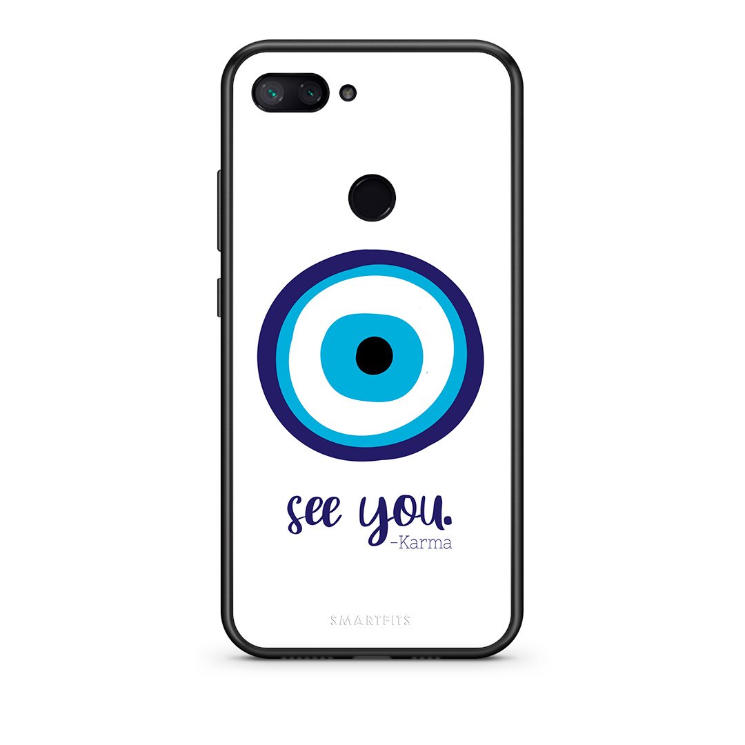 Xiaomi Mi 8 Lite Karma Says θήκη από τη Smartfits με σχέδιο στο πίσω μέρος και μαύρο περίβλημα | Smartphone case with colorful back and black bezels by Smartfits