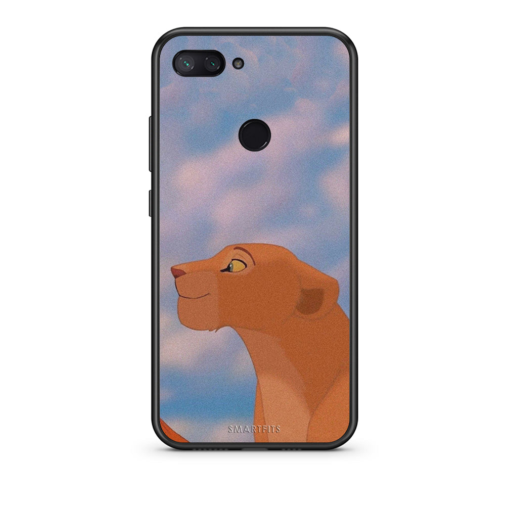 Xiaomi Mi 8 Lite Lion Love 2 Θήκη Αγίου Βαλεντίνου από τη Smartfits με σχέδιο στο πίσω μέρος και μαύρο περίβλημα | Smartphone case with colorful back and black bezels by Smartfits