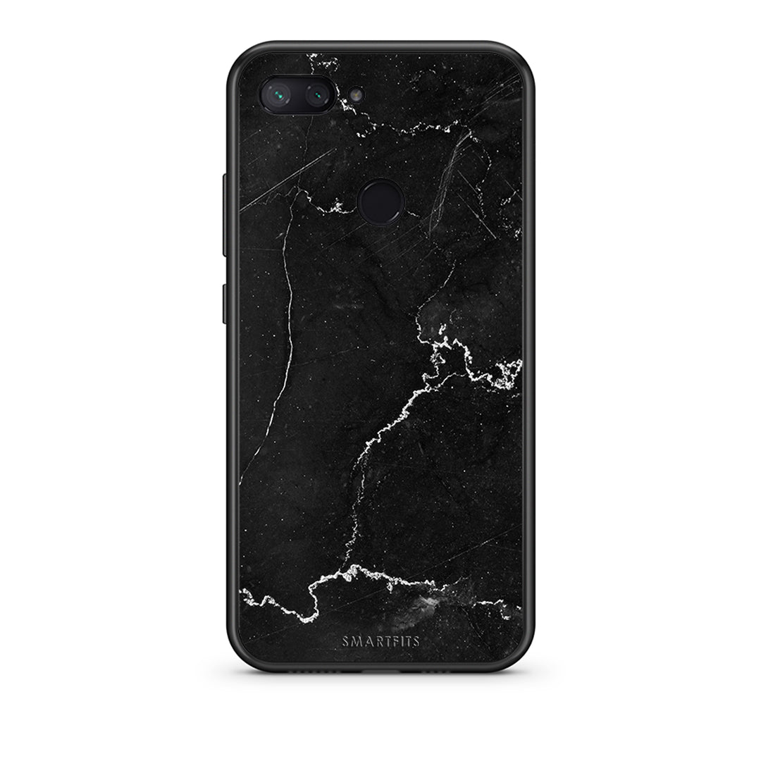 Xiaomi Mi 8 Lite Marble Black θήκη από τη Smartfits με σχέδιο στο πίσω μέρος και μαύρο περίβλημα | Smartphone case with colorful back and black bezels by Smartfits