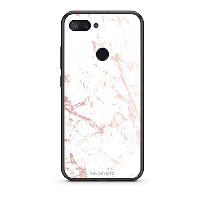 116 - Xiaomi Mi 8 Lite  Pink Splash Marble case, cover, bumper