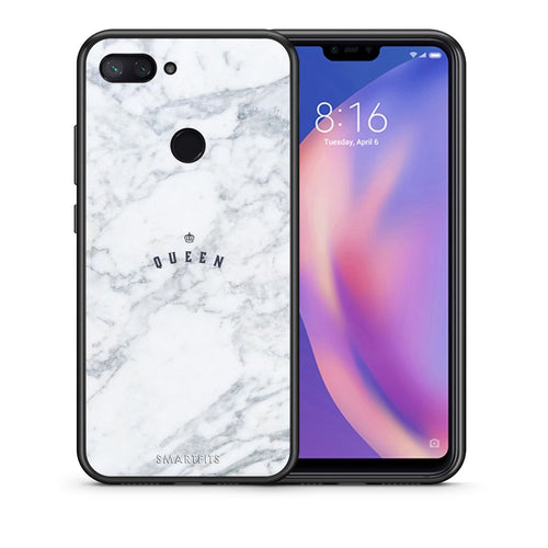 Θήκη Xiaomi Mi 8 Lite Queen Marble από τη Smartfits με σχέδιο στο πίσω μέρος και μαύρο περίβλημα | Xiaomi Mi 8 Lite Queen Marble case with colorful back and black bezels