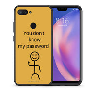 Thumbnail for Θήκη Xiaomi Mi 8 Lite My Password από τη Smartfits με σχέδιο στο πίσω μέρος και μαύρο περίβλημα | Xiaomi Mi 8 Lite My Password case with colorful back and black bezels