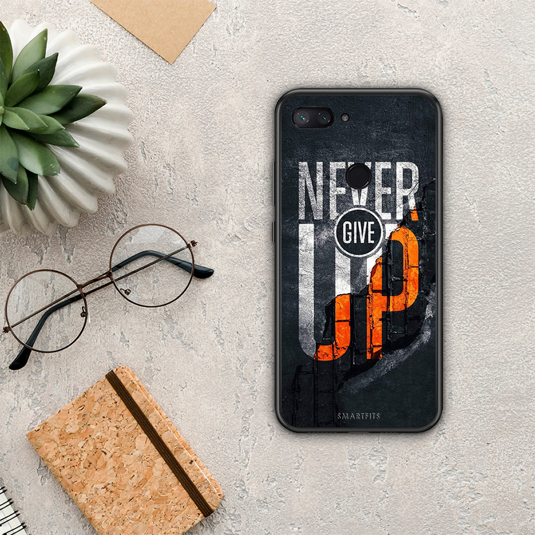 Never Give Up - Xiaomi Mi 8 Lite θήκη