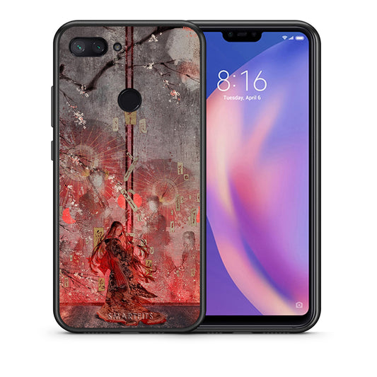 Θήκη Xiaomi Mi 8 Lite Nezuko Kamado από τη Smartfits με σχέδιο στο πίσω μέρος και μαύρο περίβλημα | Xiaomi Mi 8 Lite Nezuko Kamado case with colorful back and black bezels