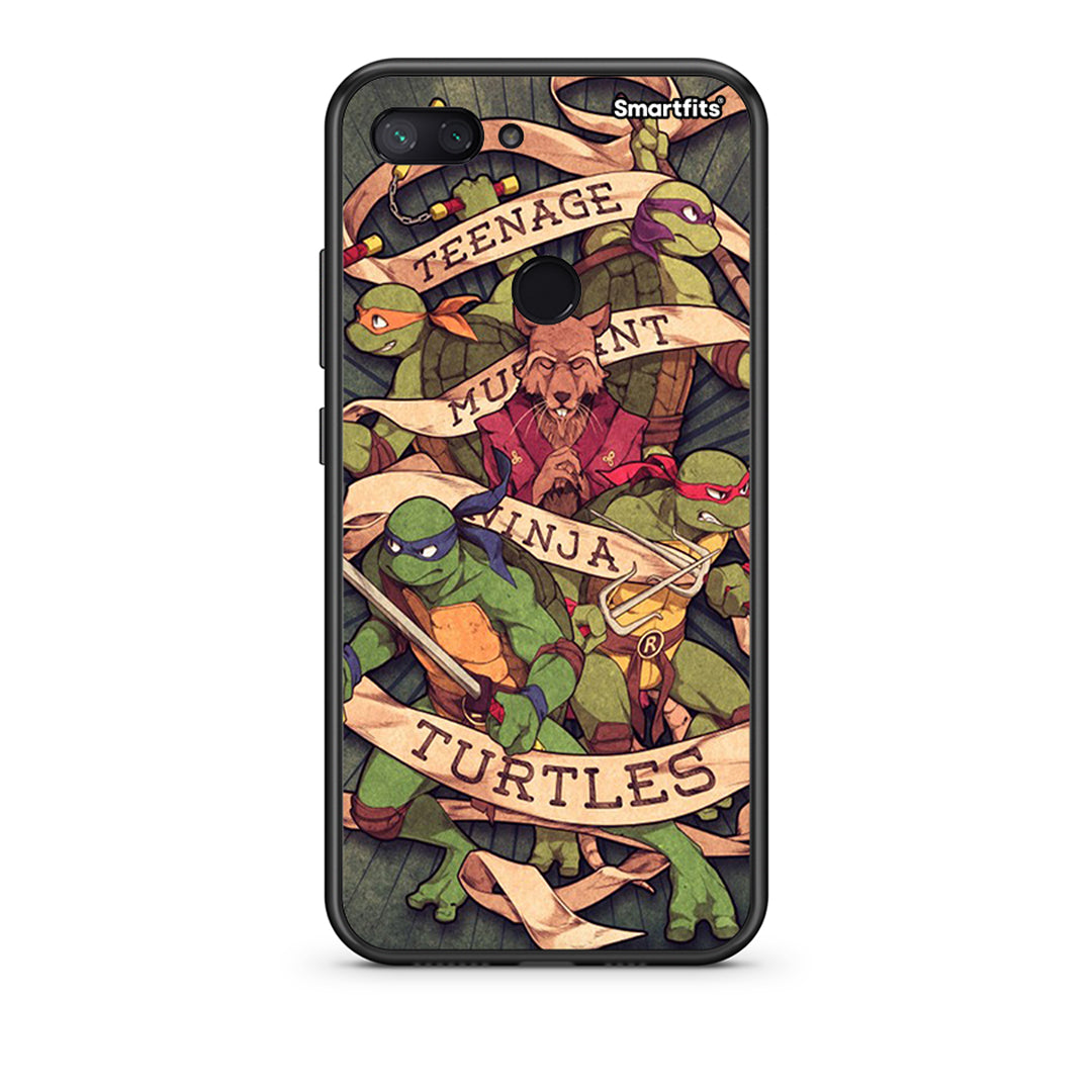 Xiaomi Mi 8 Lite Ninja Turtles θήκη από τη Smartfits με σχέδιο στο πίσω μέρος και μαύρο περίβλημα | Smartphone case with colorful back and black bezels by Smartfits