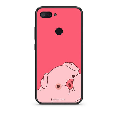 Xiaomi Mi 8 Lite Pig Love 1 Θήκη Αγίου Βαλεντίνου από τη Smartfits με σχέδιο στο πίσω μέρος και μαύρο περίβλημα | Smartphone case with colorful back and black bezels by Smartfits