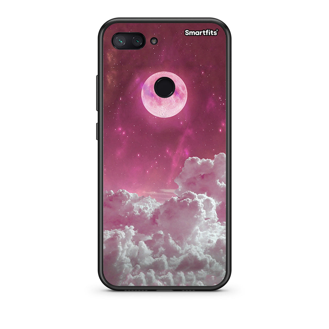Xiaomi Mi 8 Lite Pink Moon Θήκη από τη Smartfits με σχέδιο στο πίσω μέρος και μαύρο περίβλημα | Smartphone case with colorful back and black bezels by Smartfits
