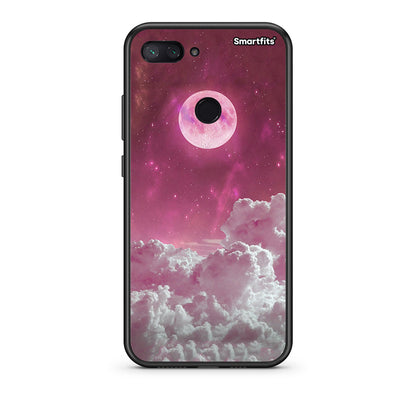 Xiaomi Mi 8 Lite Pink Moon Θήκη από τη Smartfits με σχέδιο στο πίσω μέρος και μαύρο περίβλημα | Smartphone case with colorful back and black bezels by Smartfits