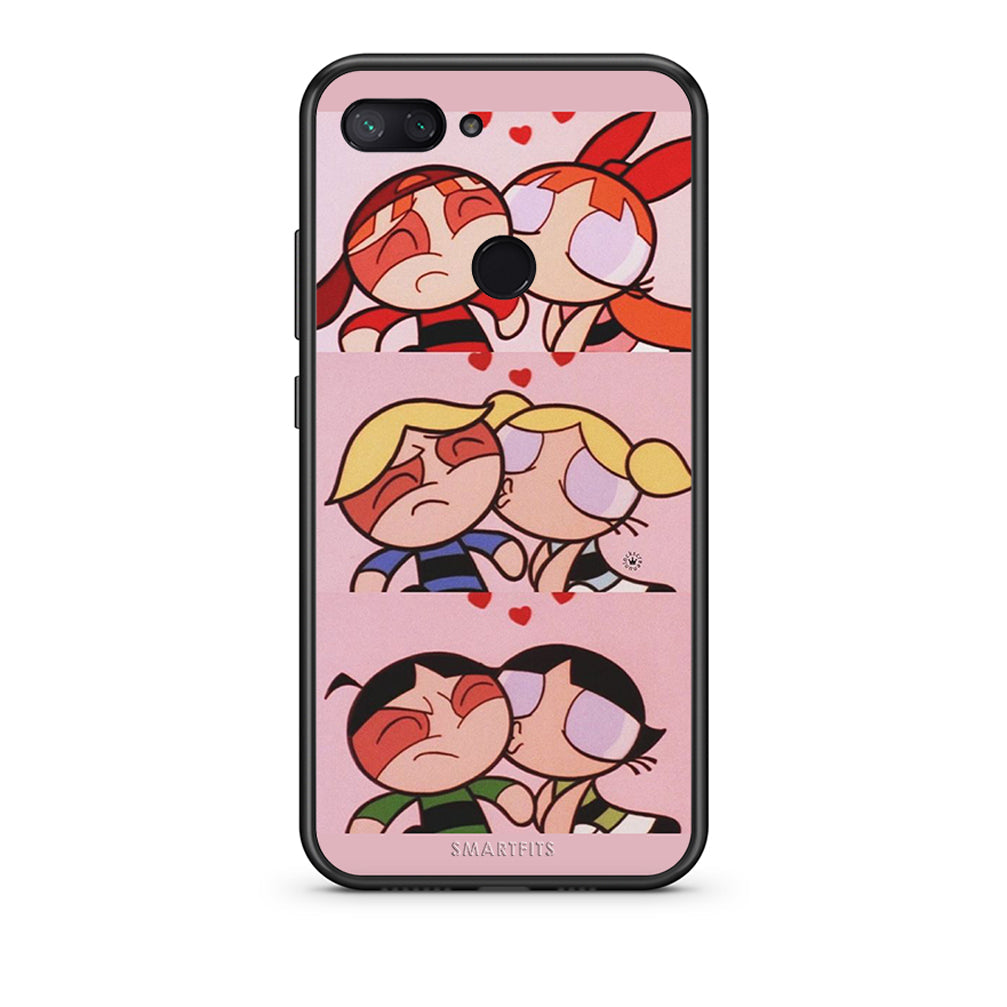 Xiaomi Mi 8 Lite Puff Love Θήκη Αγίου Βαλεντίνου από τη Smartfits με σχέδιο στο πίσω μέρος και μαύρο περίβλημα | Smartphone case with colorful back and black bezels by Smartfits