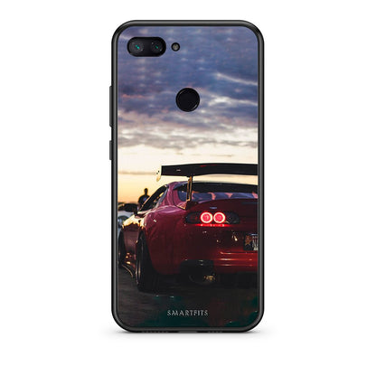 Xiaomi Mi 8 Lite Racing Supra θήκη από τη Smartfits με σχέδιο στο πίσω μέρος και μαύρο περίβλημα | Smartphone case with colorful back and black bezels by Smartfits
