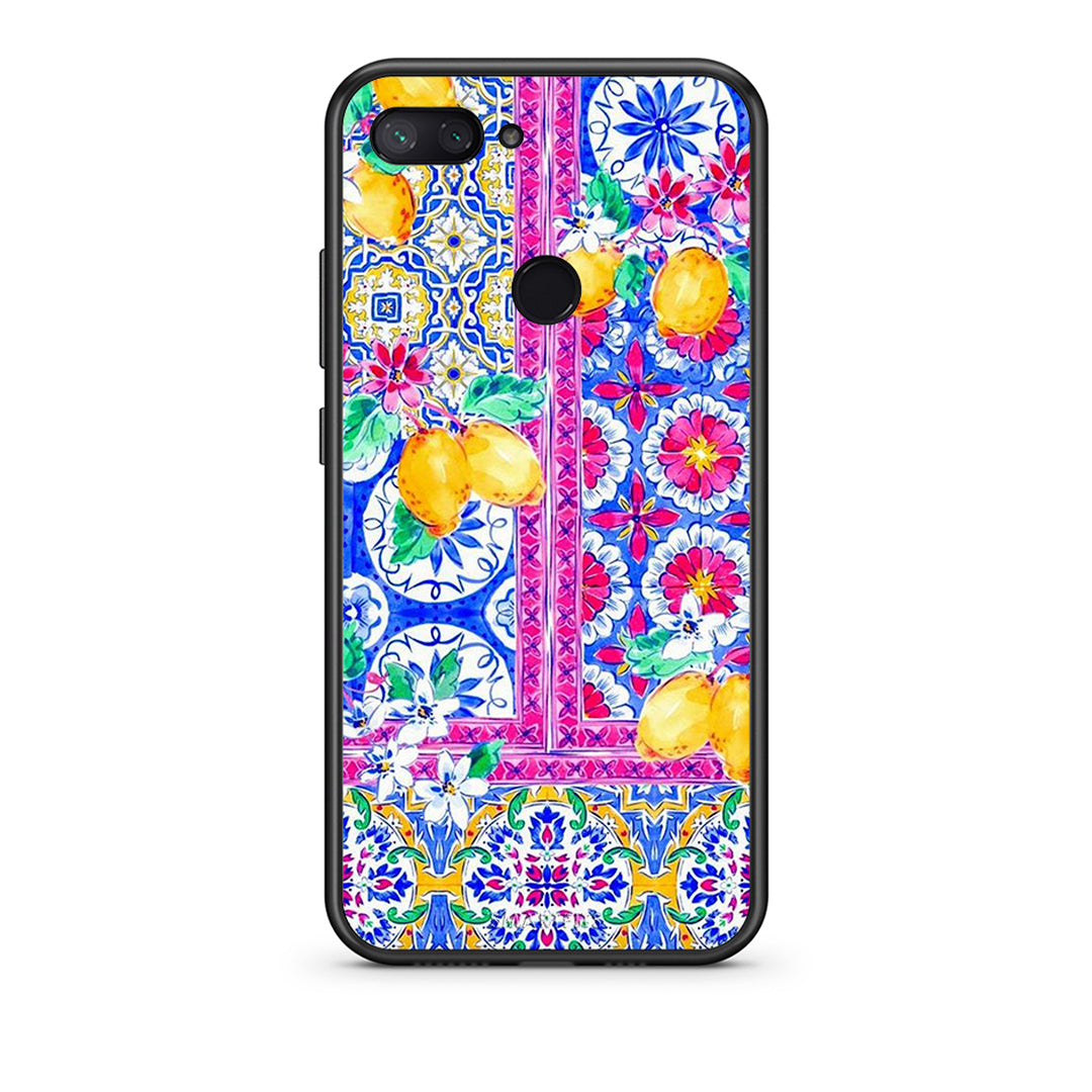 Xiaomi Mi 8 Lite Retro Spring θήκη από τη Smartfits με σχέδιο στο πίσω μέρος και μαύρο περίβλημα | Smartphone case with colorful back and black bezels by Smartfits