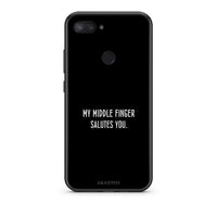 Thumbnail for Xiaomi Mi 8 Lite Salute θήκη από τη Smartfits με σχέδιο στο πίσω μέρος και μαύρο περίβλημα | Smartphone case with colorful back and black bezels by Smartfits