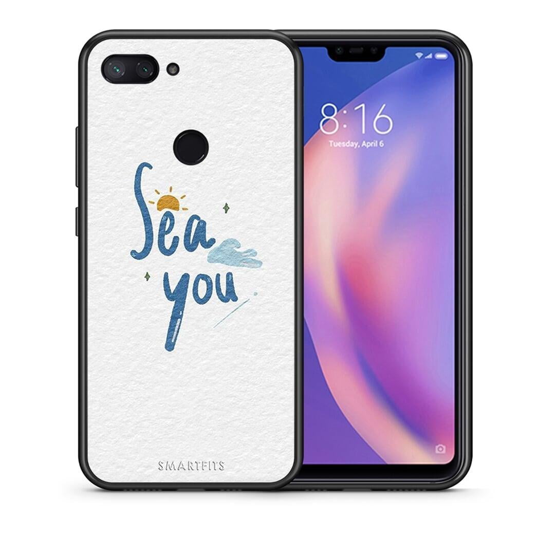 Θήκη Xiaomi Mi 8 Lite Sea You από τη Smartfits με σχέδιο στο πίσω μέρος και μαύρο περίβλημα | Xiaomi Mi 8 Lite Sea You case with colorful back and black bezels