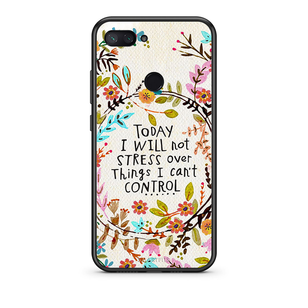 Xiaomi Mi 8 Lite Stress Over θήκη από τη Smartfits με σχέδιο στο πίσω μέρος και μαύρο περίβλημα | Smartphone case with colorful back and black bezels by Smartfits