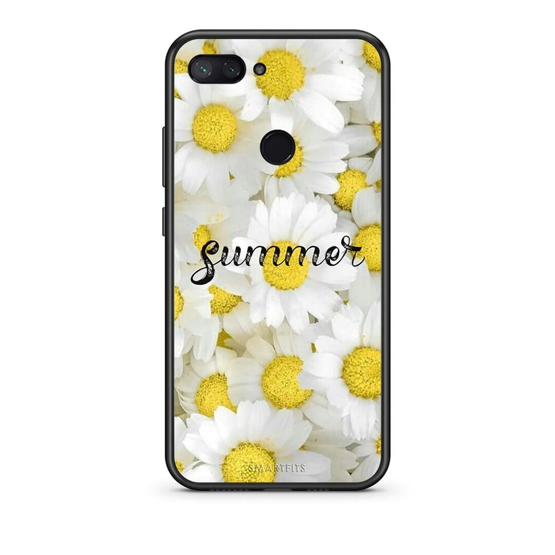 Xiaomi Mi 8 Lite Summer Daisies Θήκη από τη Smartfits με σχέδιο στο πίσω μέρος και μαύρο περίβλημα | Smartphone case with colorful back and black bezels by Smartfits