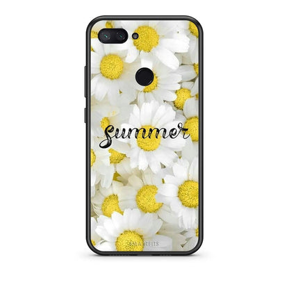 Xiaomi Mi 8 Lite Summer Daisies Θήκη από τη Smartfits με σχέδιο στο πίσω μέρος και μαύρο περίβλημα | Smartphone case with colorful back and black bezels by Smartfits