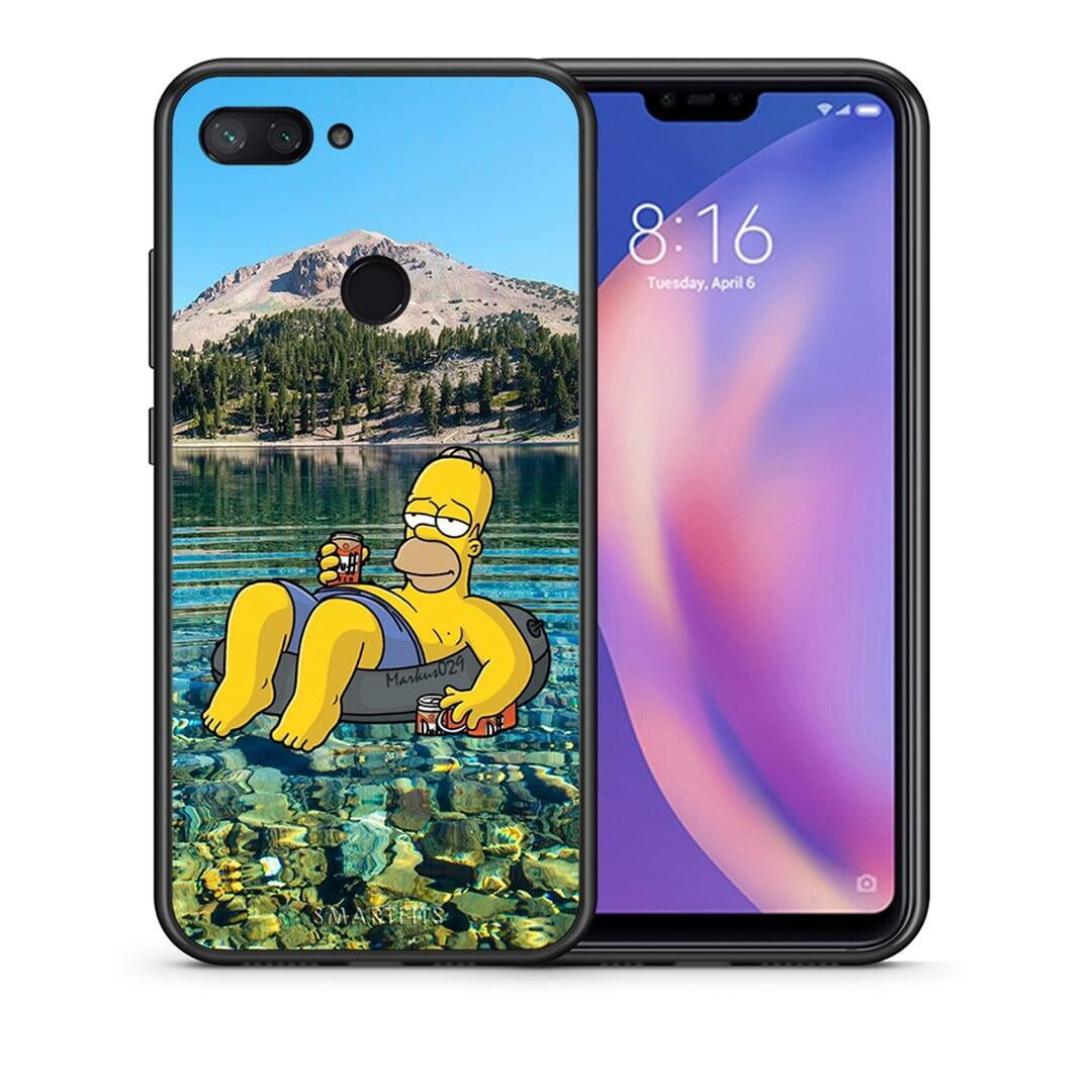 Θήκη Xiaomi Mi 8 Lite Summer Happiness από τη Smartfits με σχέδιο στο πίσω μέρος και μαύρο περίβλημα | Xiaomi Mi 8 Lite Summer Happiness case with colorful back and black bezels