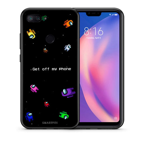 Θήκη Xiaomi Mi 8 Lite AFK Text από τη Smartfits με σχέδιο στο πίσω μέρος και μαύρο περίβλημα | Xiaomi Mi 8 Lite AFK Text case with colorful back and black bezels