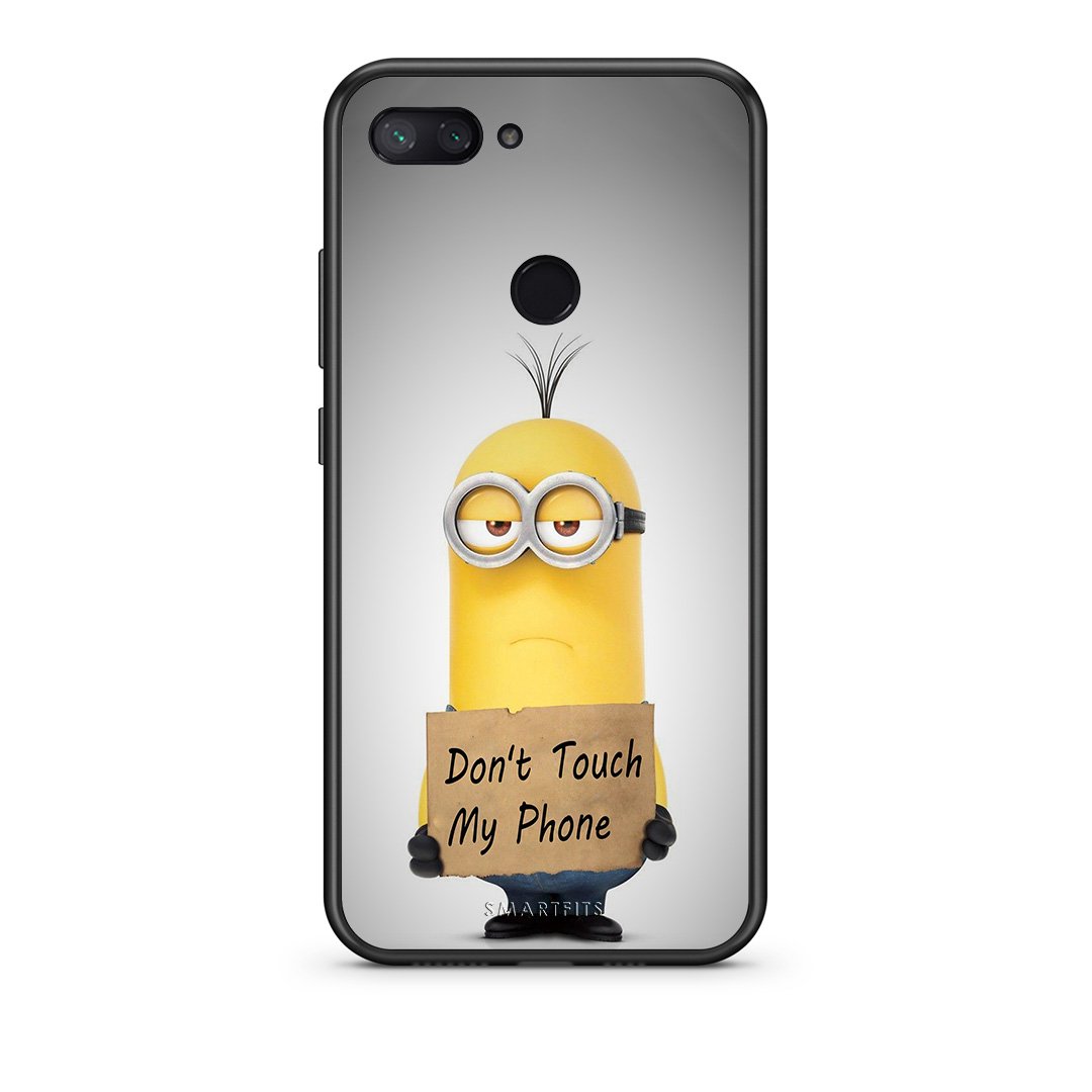 4 - Xiaomi Mi 8 Lite Minion Text case, cover, bumper