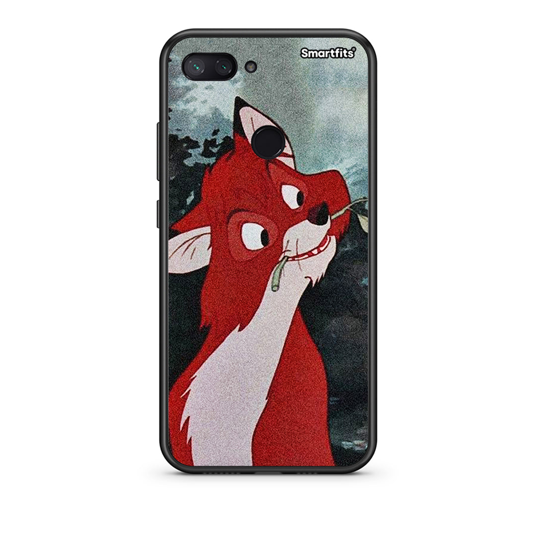 Xiaomi Mi 8 Lite Tod And Vixey Love 1 θήκη από τη Smartfits με σχέδιο στο πίσω μέρος και μαύρο περίβλημα | Smartphone case with colorful back and black bezels by Smartfits