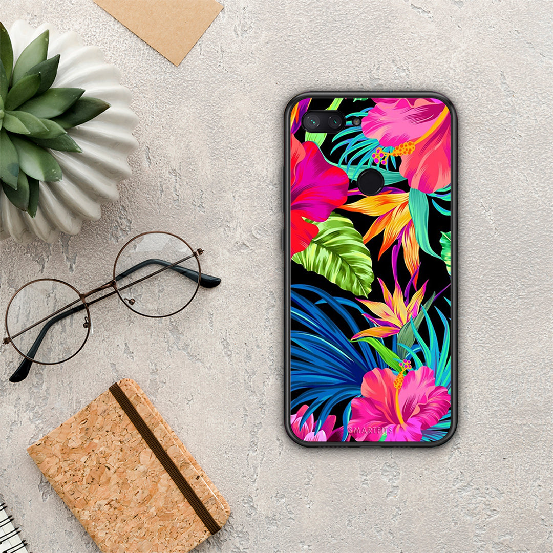 Tropical Flowers - Xiaomi Mi 8 Lite θήκη
