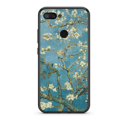 Xiaomi Mi 8 Lite White Blossoms θήκη από τη Smartfits με σχέδιο στο πίσω μέρος και μαύρο περίβλημα | Smartphone case with colorful back and black bezels by Smartfits