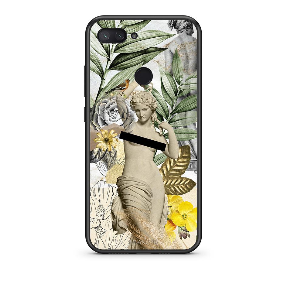 Xiaomi Mi 8 Lite Woman Statue θήκη από τη Smartfits με σχέδιο στο πίσω μέρος και μαύρο περίβλημα | Smartphone case with colorful back and black bezels by Smartfits