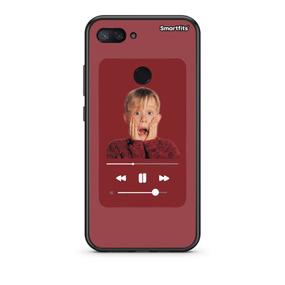 Xiaomi Mi 8 Lite Xmas Alone Music θήκη από τη Smartfits με σχέδιο στο πίσω μέρος και μαύρο περίβλημα | Smartphone case with colorful back and black bezels by Smartfits