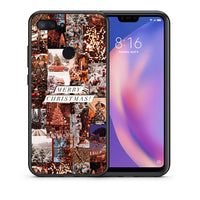 Thumbnail for Θήκη Xiaomi Mi 8 Lite Xmas Collage από τη Smartfits με σχέδιο στο πίσω μέρος και μαύρο περίβλημα | Xiaomi Mi 8 Lite Xmas Collage case with colorful back and black bezels