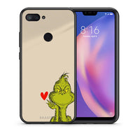 Thumbnail for Θήκη Xiaomi Mi 8 Lite Xmas Grinch από τη Smartfits με σχέδιο στο πίσω μέρος και μαύρο περίβλημα | Xiaomi Mi 8 Lite Xmas Grinch case with colorful back and black bezels