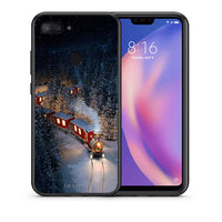 Thumbnail for Θήκη Xiaomi Mi 8 Lite Xmas Train από τη Smartfits με σχέδιο στο πίσω μέρος και μαύρο περίβλημα | Xiaomi Mi 8 Lite Xmas Train case with colorful back and black bezels