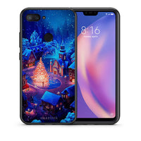 Thumbnail for Θήκη Xiaomi Mi 8 Lite Xmas Village από τη Smartfits με σχέδιο στο πίσω μέρος και μαύρο περίβλημα | Xiaomi Mi 8 Lite Xmas Village case with colorful back and black bezels