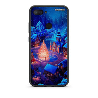 Thumbnail for Xiaomi Mi 8 Lite Xmas Village θήκη από τη Smartfits με σχέδιο στο πίσω μέρος και μαύρο περίβλημα | Smartphone case with colorful back and black bezels by Smartfits