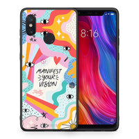 Thumbnail for Θήκη Xiaomi Mi 8 Manifest Your Vision από τη Smartfits με σχέδιο στο πίσω μέρος και μαύρο περίβλημα | Xiaomi Mi 8 Manifest Your Vision case with colorful back and black bezels