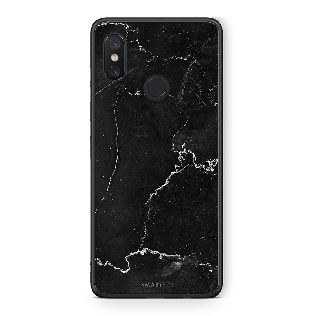 Xiaomi Mi 8 Marble Black θήκη από τη Smartfits με σχέδιο στο πίσω μέρος και μαύρο περίβλημα | Smartphone case with colorful back and black bezels by Smartfits