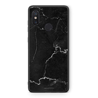 Xiaomi Mi 8 Marble Black θήκη από τη Smartfits με σχέδιο στο πίσω μέρος και μαύρο περίβλημα | Smartphone case with colorful back and black bezels by Smartfits