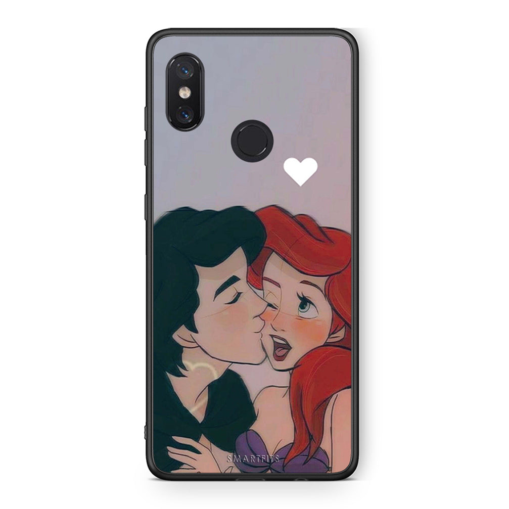 Xiaomi Mi 8 Mermaid Love Θήκη Αγίου Βαλεντίνου από τη Smartfits με σχέδιο στο πίσω μέρος και μαύρο περίβλημα | Smartphone case with colorful back and black bezels by Smartfits