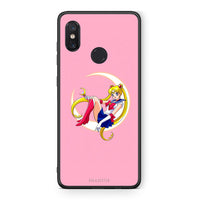 Thumbnail for Xiaomi Mi 8 Moon Girl θήκη από τη Smartfits με σχέδιο στο πίσω μέρος και μαύρο περίβλημα | Smartphone case with colorful back and black bezels by Smartfits