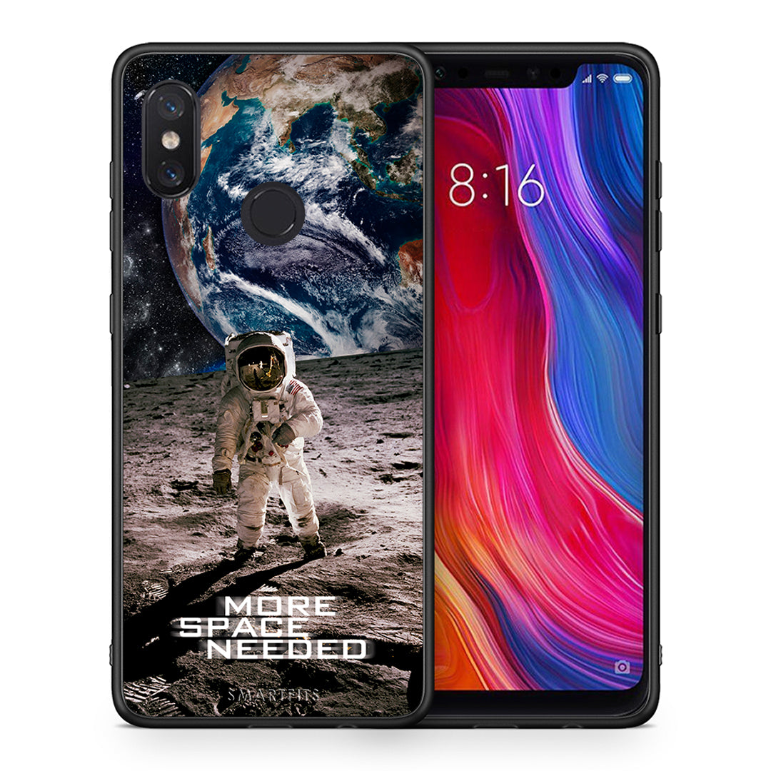 Θήκη Xiaomi Mi 8 More Space από τη Smartfits με σχέδιο στο πίσω μέρος και μαύρο περίβλημα | Xiaomi Mi 8 More Space case with colorful back and black bezels