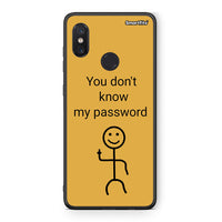 Thumbnail for Xiaomi Mi 8 My Password Θήκη από τη Smartfits με σχέδιο στο πίσω μέρος και μαύρο περίβλημα | Smartphone case with colorful back and black bezels by Smartfits
