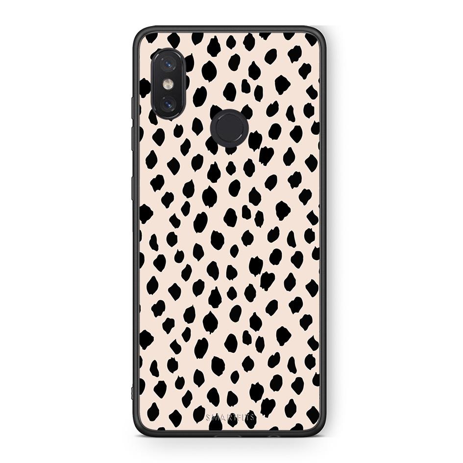 Xiaomi Mi 8 New Polka Dots θήκη από τη Smartfits με σχέδιο στο πίσω μέρος και μαύρο περίβλημα | Smartphone case with colorful back and black bezels by Smartfits