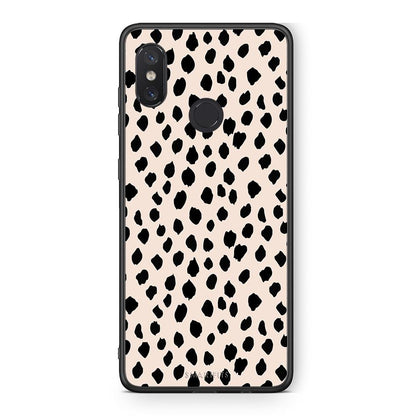 Xiaomi Mi 8 New Polka Dots θήκη από τη Smartfits με σχέδιο στο πίσω μέρος και μαύρο περίβλημα | Smartphone case with colorful back and black bezels by Smartfits