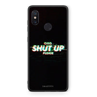 Thumbnail for Xiaomi Mi 8 OMG ShutUp θήκη από τη Smartfits με σχέδιο στο πίσω μέρος και μαύρο περίβλημα | Smartphone case with colorful back and black bezels by Smartfits
