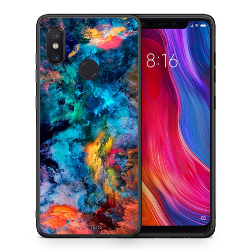 Θήκη Xiaomi Mi 8 Crayola Paint από τη Smartfits με σχέδιο στο πίσω μέρος και μαύρο περίβλημα | Xiaomi Mi 8 Crayola Paint case with colorful back and black bezels