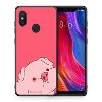Thumbnail for Θήκη Αγίου Βαλεντίνου Xiaomi Mi 8 Pig Love 1 από τη Smartfits με σχέδιο στο πίσω μέρος και μαύρο περίβλημα | Xiaomi Mi 8 Pig Love 1 case with colorful back and black bezels