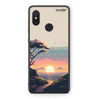 Thumbnail for Xiaomi Mi 8 Pixel Sunset Θήκη από τη Smartfits με σχέδιο στο πίσω μέρος και μαύρο περίβλημα | Smartphone case with colorful back and black bezels by Smartfits
