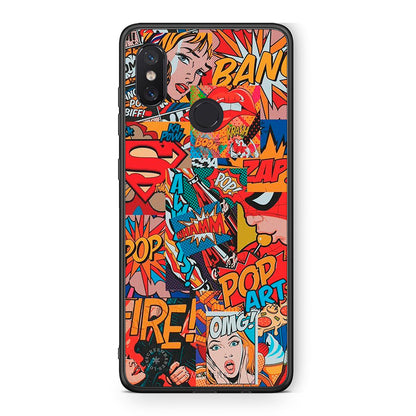Xiaomi Mi 8 PopArt OMG θήκη από τη Smartfits με σχέδιο στο πίσω μέρος και μαύρο περίβλημα | Smartphone case with colorful back and black bezels by Smartfits