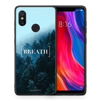 Thumbnail for Θήκη Xiaomi Mi 8 Breath Quote από τη Smartfits με σχέδιο στο πίσω μέρος και μαύρο περίβλημα | Xiaomi Mi 8 Breath Quote case with colorful back and black bezels