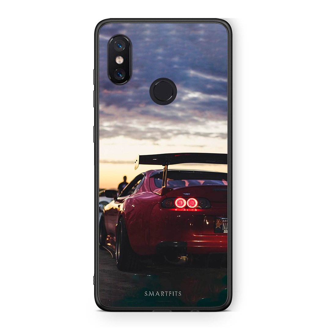 Xiaomi Mi 8 Racing Supra θήκη από τη Smartfits με σχέδιο στο πίσω μέρος και μαύρο περίβλημα | Smartphone case with colorful back and black bezels by Smartfits