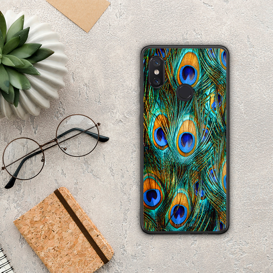 Real Peacock Feathers - Xiaomi Mi 8 θήκη